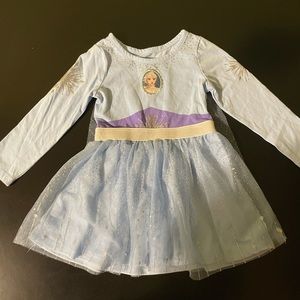 Disney frozen girl dress with cape